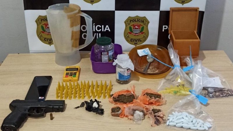 Ação da Polícia Civil de Lavínia e Mirandópolis resulta em flagrante de tráfico de drogas