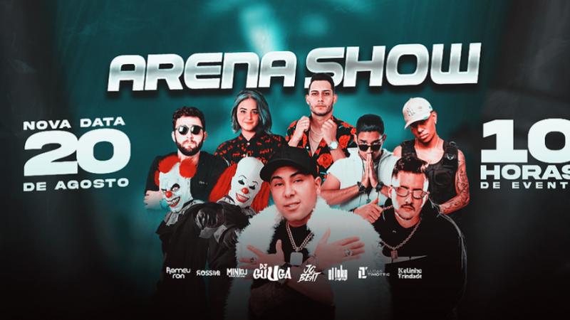 Arena Show contará com oito atrações no dia 20 de agosto em Mirandópolis