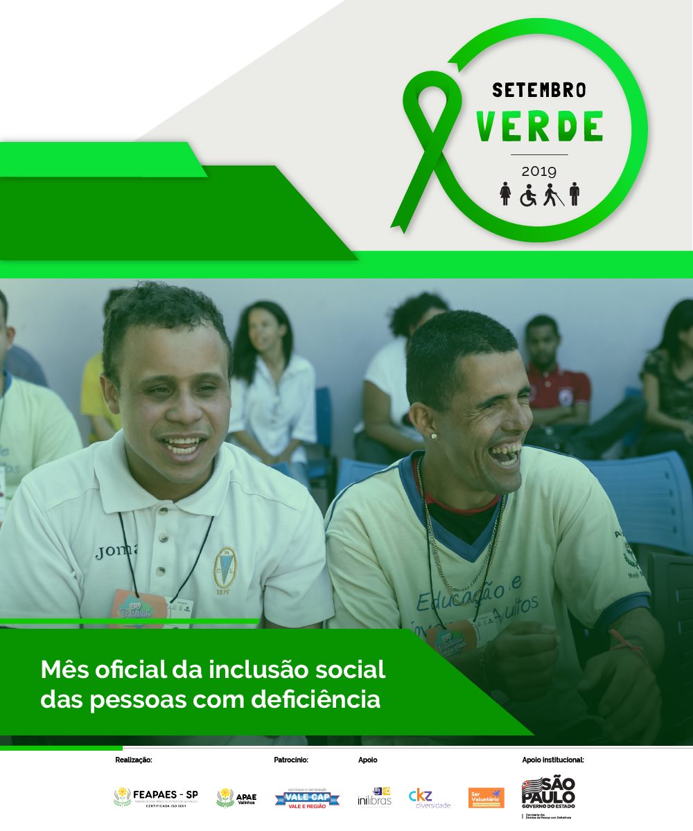 Setembro Verde: Apae celebra mês da inclusão da pessoa com deficiência intelectual e múltipla