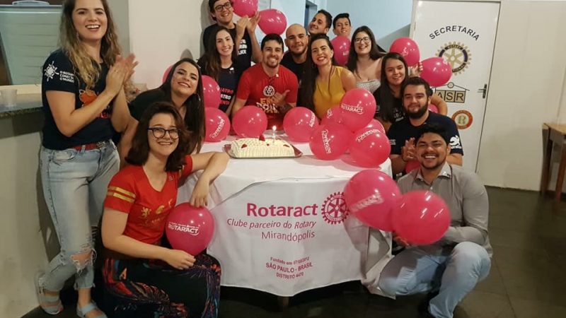 Rotaract de Mirandópolis prepara evento em comemoração à fundação do clube