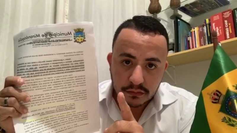 Exclusivo: Promotoria recomenda que Sodario pare com manifestações contrárias ao combate do coronavírus na internet