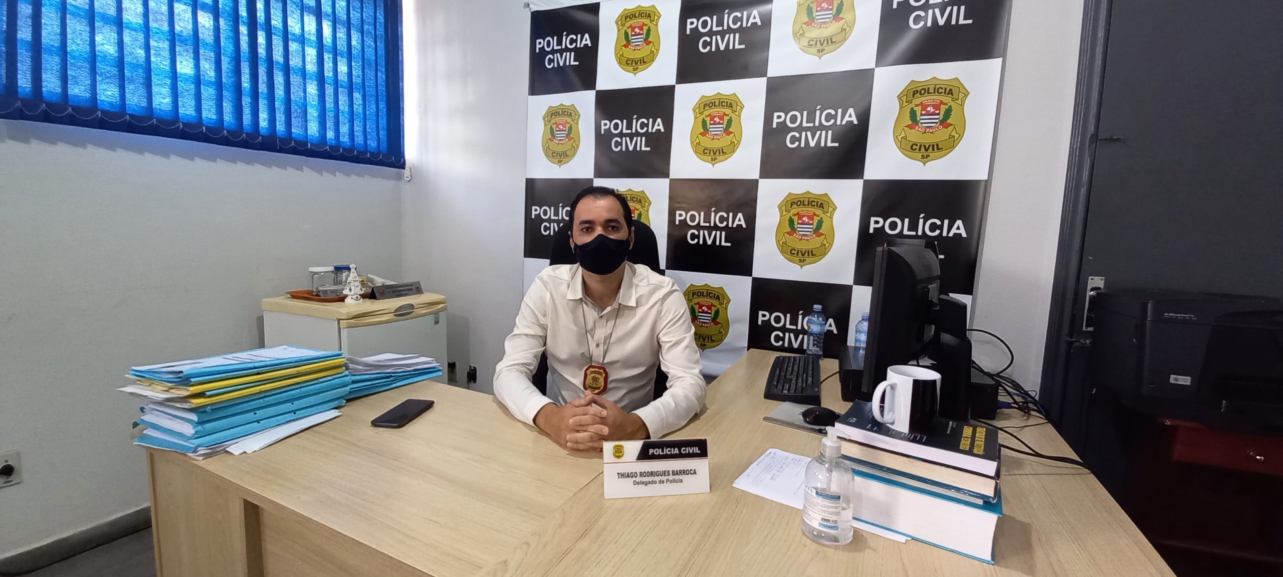 ‘Uma carreira apaixonante porque alia conhecimento jurídico com a parte policial’, conta Thiago Barroca, delegado em Mirandópolis