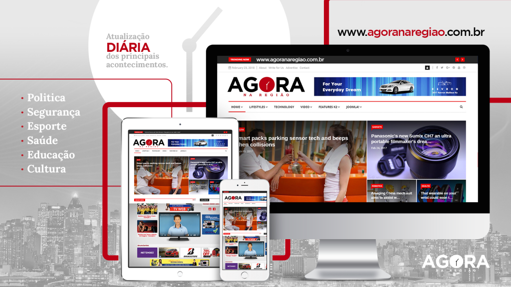 Portal AGORA NA REGIÃO completa 2 anos com mais de 565 mil visualizações