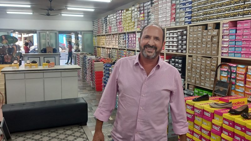 ‘Sou apaixonado pelo comércio, minha paixão sempre foi vender’, lembra Marcos Franco