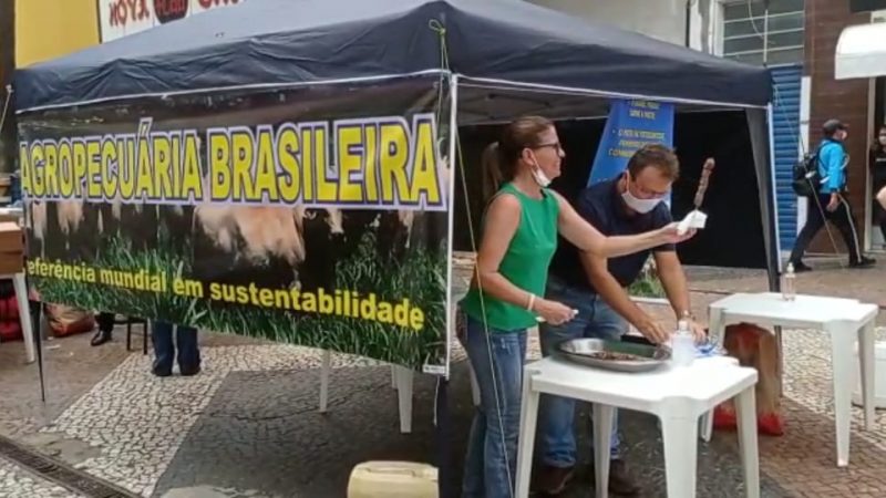 Pecuaristas fazem manifestação contra o Bradesco em Araçatuba e Birigui