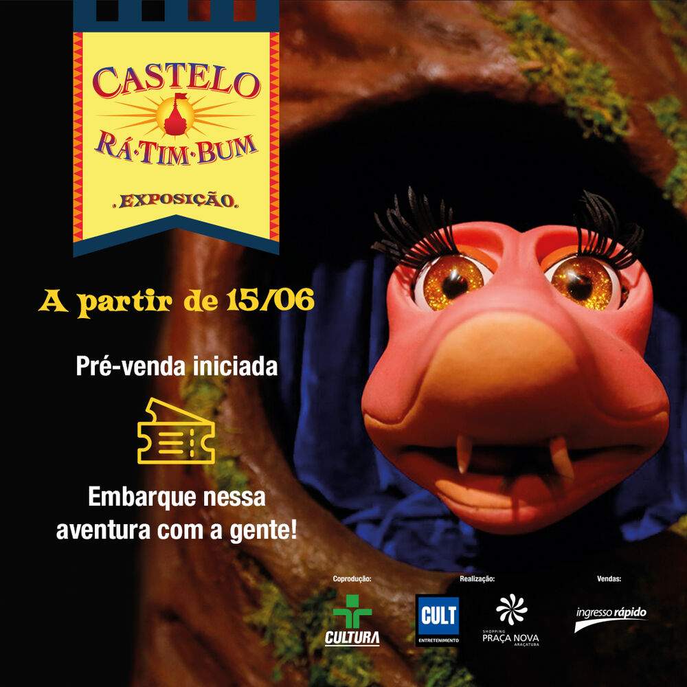 Araçatuba recebe exposição “Castelo Rá-Tim-Bum” no shopping Praça Nova