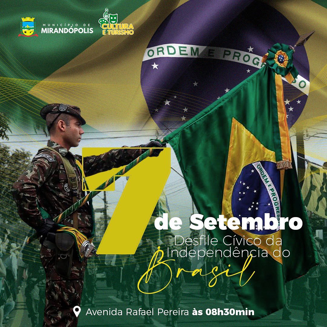 Prefeitura de Mirandópolis realiza desfile de 7 de setembro