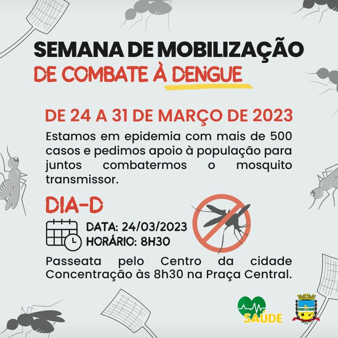 Mirandópolis registra mais de 430 casos de dengue desde o início de 2023; Departamento de Saúde realiza Semana de Mobilização