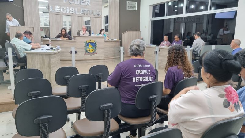 Vereadores instituem Maio Roxo em Mirandópolis com objetivo de conscientizar, prevenir e combater as doenças inflamatórias intestinais