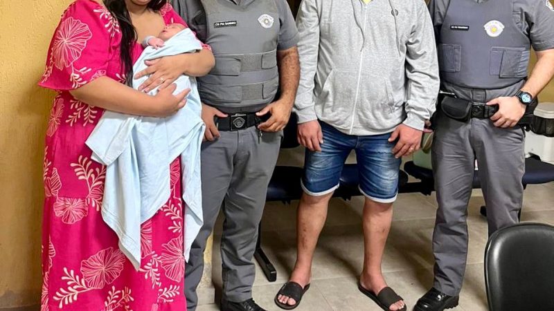 Policiais Militares salvam recém-nascido engasgado com leite