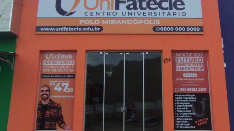 UniFatecie de Mirandópolis anuncia novo endereço e expansão de cursos