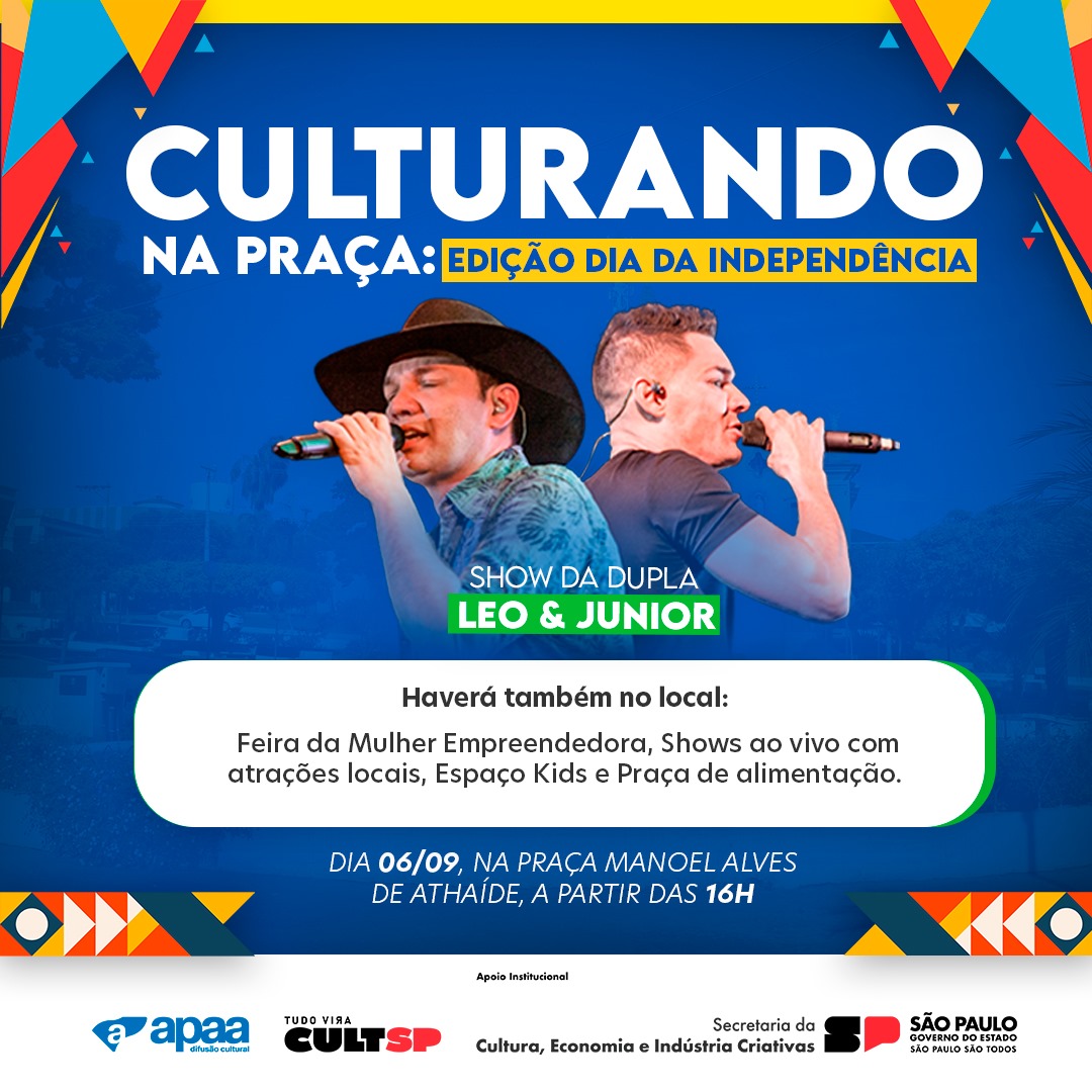 Culturando agita Mirandópolis com grande evento na Praça Central