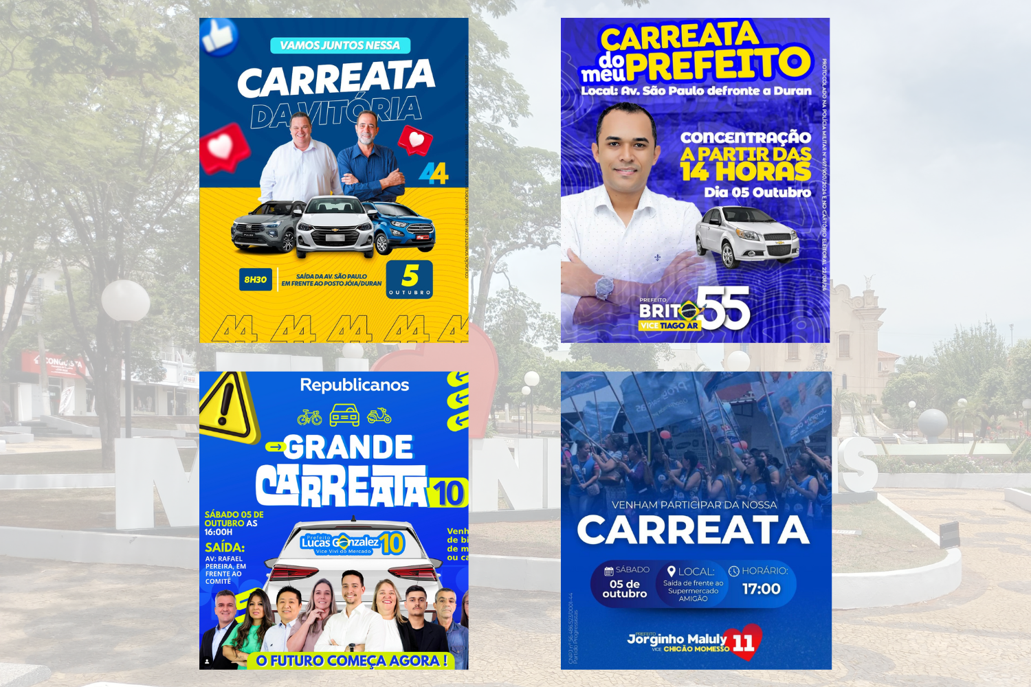 Carreatas movimentam Mirandópolis neste sábado (5)